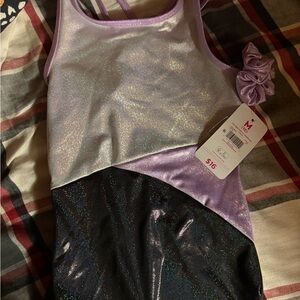 Justice Purple and Black Kids Dance Costume